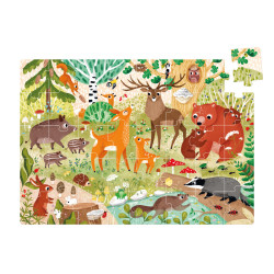 5902983492603 - PUZZLE JUMBO ANIMAUX DE LA FORET 40 PIECES