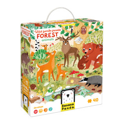 5902983492603 - PUZZLE JUMBO ANIMAUX DE LA FORET 40 PIECES