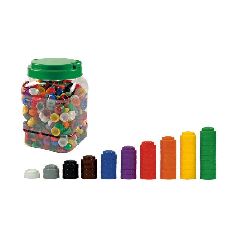 4260081548549 - 500 PIONS A EMPILER COLORIS ASSORTIS