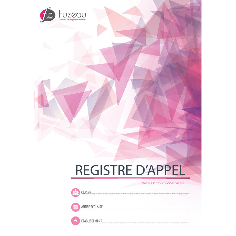 3549540076702 - REGISTRE D'APPEL 40 ÉLÈVES LISTE À RECOPIER