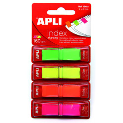 8410782124825 - 160 INDEX POLYPRO ZIG ZAG 12X45MM COLORIS ASSORTIS