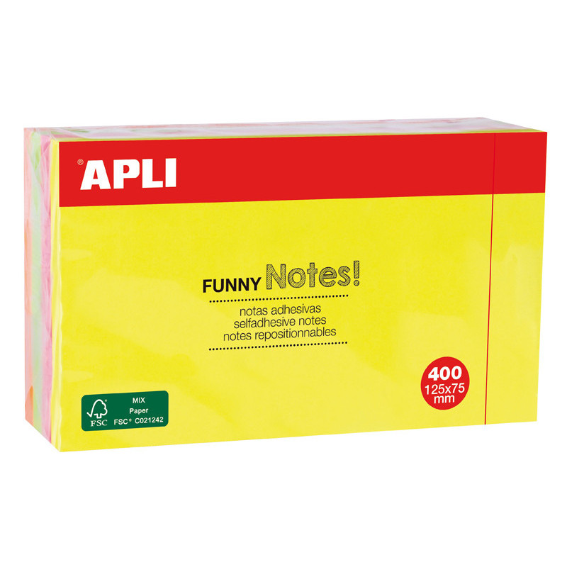 8410782134381 - 400F NOTES REPOSITIONNABLES 75X125 COLORIS ASSORTIS