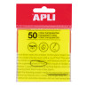 8410782195696 - 50 NOTES REPOSITIONNABLES TRANSPARENTES 76X76 JAUNE