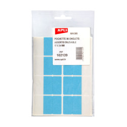 3270241021394 - 96 ONGLETS INDEX PAPIER DOUBLE FACE 17X34MM COLORIS ASSORTIS
