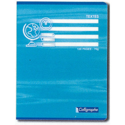 3210330000558 - CAHIER DE TEXTES CARTE 17X22 120P PIQURE