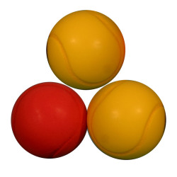 3420211825471 - 3 BALLES DE TENNIS MOUSSE