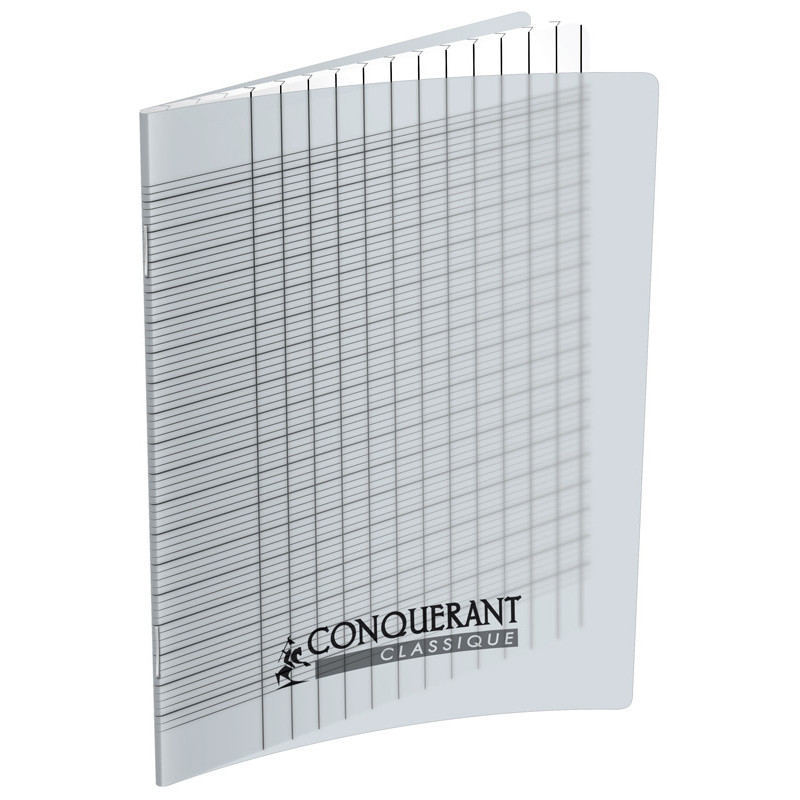 3020120156347 - CAHIER DÉFICIENTS VISUELS POLYPRO INCOLORE 17X22 96P SÉYÉS NOIR 2,5MM