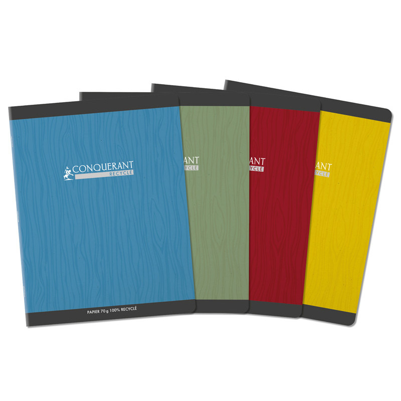 3020121103111 - CAHIER RECYCLÉ 17X22 96P SÉYÈS 70G PIQURE