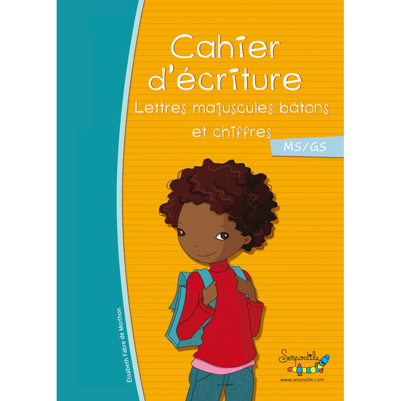 9791090155411 - CAHIER ÉCRITURE MS/GS - MAJUSCULE BÂTON