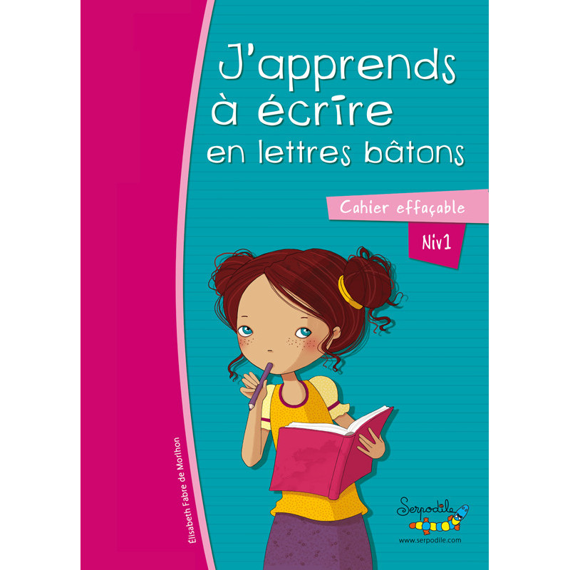 3020120254166 - CAHIER J'APPRENDS À ÉCRIRE EN LETTRES MAJUSCULES BÂTONS