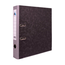 6192103139160 - CLASSEUR A LEVIER DOS 50MM PAPIER MARBRE GRIS EXTERIEUR / PAPIER BLANC INTERIEUR
