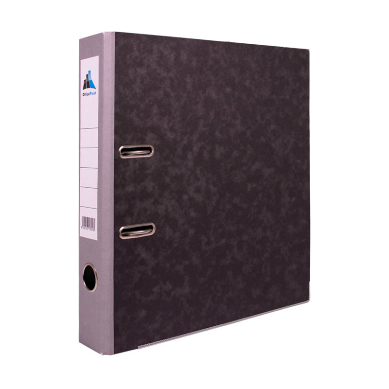 6192103139160 - CLASSEUR A LEVIER DOS 50MM PAPIER MARBRE GRIS EXTERIEUR / PAPIER BLANC INTERIEUR
