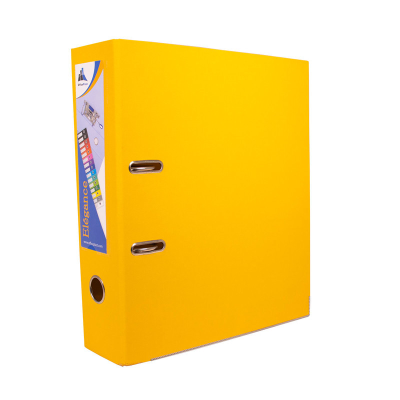 6192103139184 - CLASSEUR A LEVIER DOS 75MM PP EXTERIEUR / PP INTERIEUR JAUNE