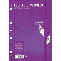 3210330026961 - FEUILLETS MOBILES 21X29,7 200P SÉYÈS 90G BLANC