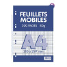 3020120107820 - FEUILLETS MOBILES 21X29,7 200P SÉYÈS 80G BLANC