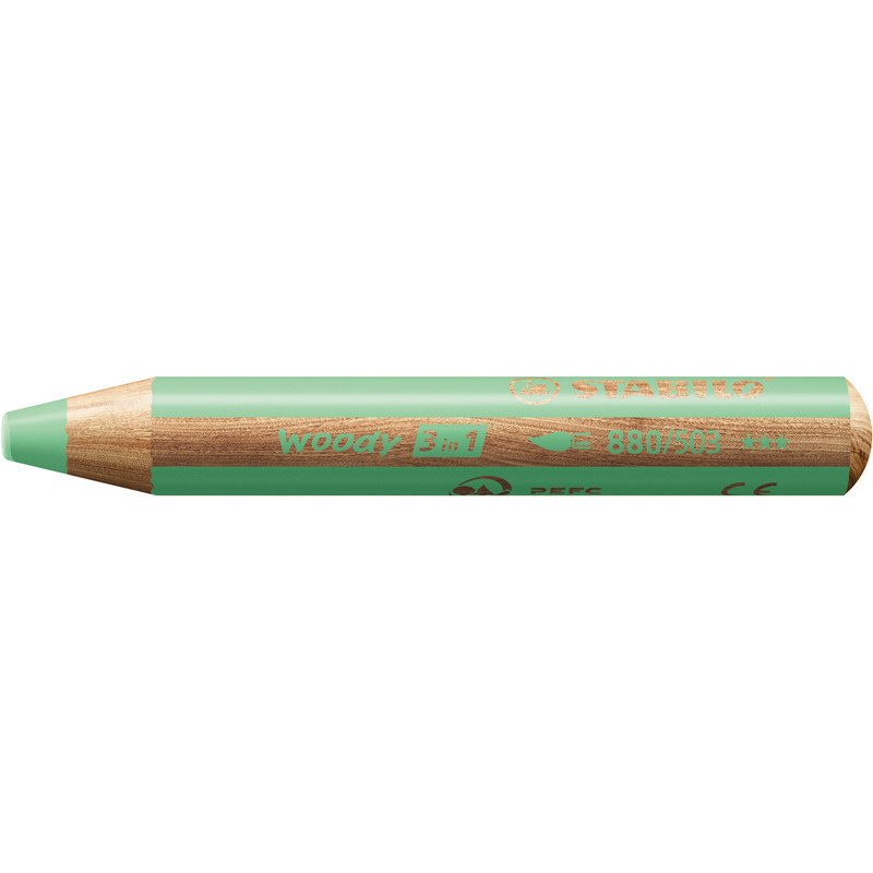 4006381578035 - WOODY CRAYON COLORIS VERT PASTEL