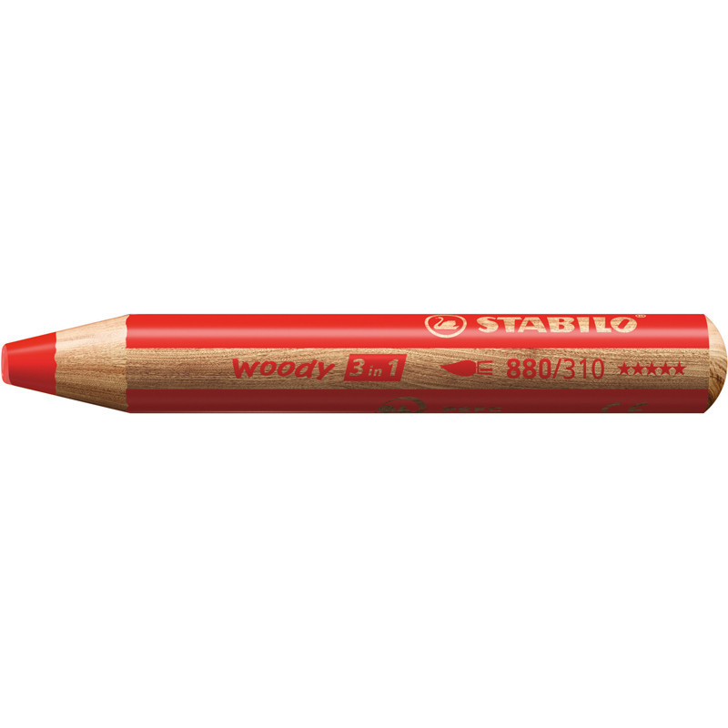 4006381115476 - WOODY CRAYON COLORIS VERMILLON
