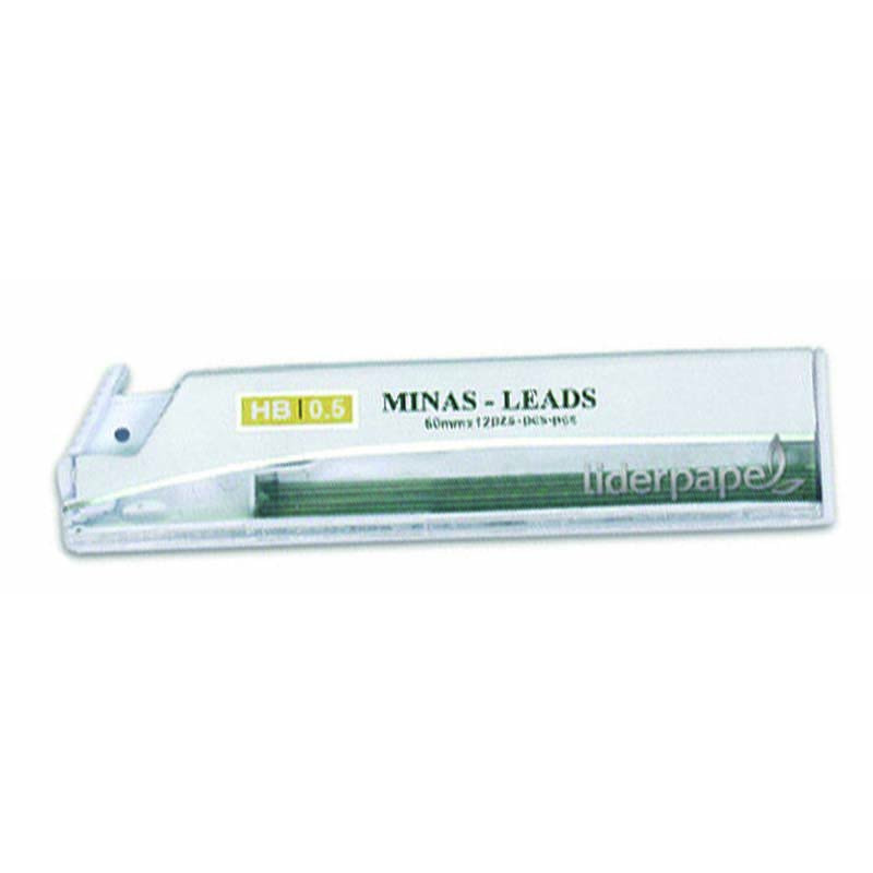- 12 MINES HB 0,5MM QUALITE STANDARD