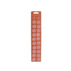 3701385301061 - 20 PASTILLES TYPE VELCRO BLANCHE Ø20MM