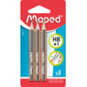 3154148502111 - 3 MINI-CRAYONS POUR COMPAS