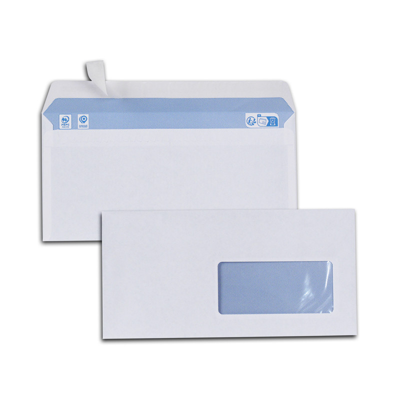 3020126601902 - 500 ENVELOPPES À FENÊTRE 110X220MM