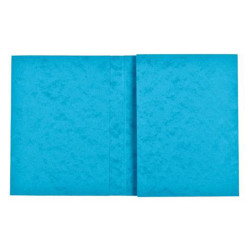 1 PROTEGE-CAHIER CARTON 24X32 2 RABATS 265GR  BLEU