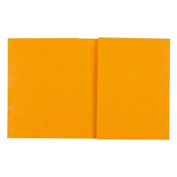 1 PROTEGE-CAHIER CARTON 24X32 2 RABATS 265GR JAUNE