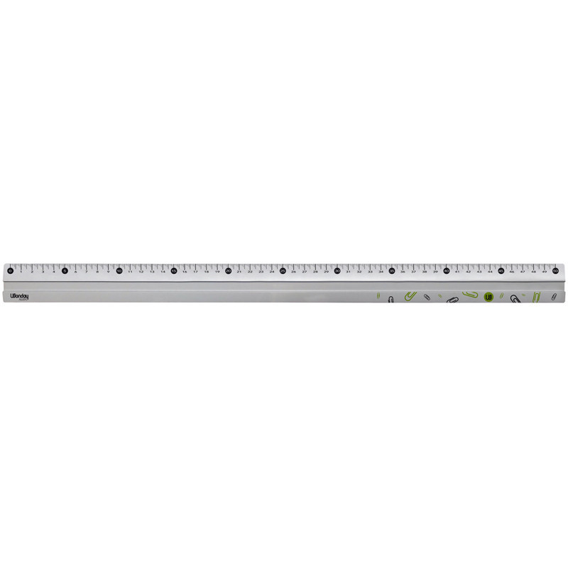 3701254704405 - RÈGLE PLATE ALU 50CM