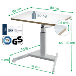 BUREAU ASSIS DEBOUT COMPACT ELECTRIQUE