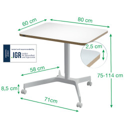 1 BUREAU ASSIS DEBOUT COMPACT MANUEL