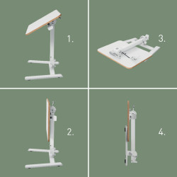 1 BUREAU ASSIS DEBOUT PLIABLE