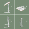 1 BUREAU ASSIS DEBOUT PLIABLE