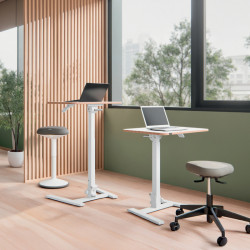 1 BUREAU ASSIS DEBOUT PLIABLE