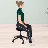 1 TABOURET A ROULETTES ASSIS DEBOUT