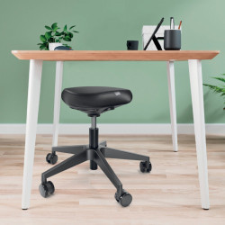 1 TABOURET A ROULETTES ASSIS DEBOUT