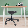 1 TABOURET A ROULETTES ASSIS DEBOUT