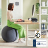 1 BALLON D'ASSISE LESTE GRIS FONCE 55CM
