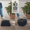 1 REPOSE-PIEDS REGLABLE ERGO COSY COLORIS GRIS