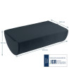 1 REPOSE-PIEDS REGLABLE ERGO COSY COLORIS GRIS