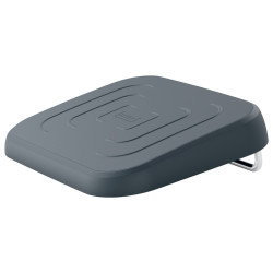 1 REPOSE-PIEDS PLASTIQUE COLORIS GRIS