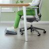 1 REPOSE-PIEDS PLASTIQUE COLORIS GRIS