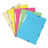 10 CHEMISES ÉLASTIQUE 3 RABATS CARTE COLORIS PASTELS