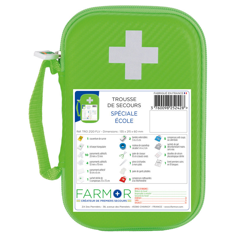 3760098252428 - TROUSSE DE SECOURS ÉCOLE PETIT MODÈLE