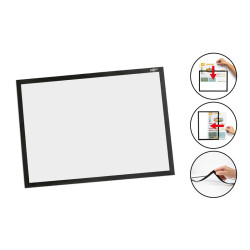 8425901040023 - CADRE AFFICHAGE MAGNETIQUE A4 COLORIS NOIR