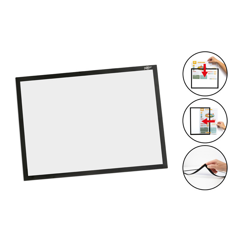 8425901040023 - CADRE AFFICHAGE MAGNETIQUE A4 COLORIS NOIR