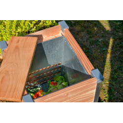 3598761421778 - POTAGER BOIS 2 ETAGES AVEC COMPOSTEUR, MATERIEL ET GRAINES
