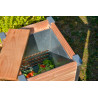 3598761421778 - POTAGER BOIS 2 ETAGES AVEC COMPOSTEUR, MATERIEL ET GRAINES