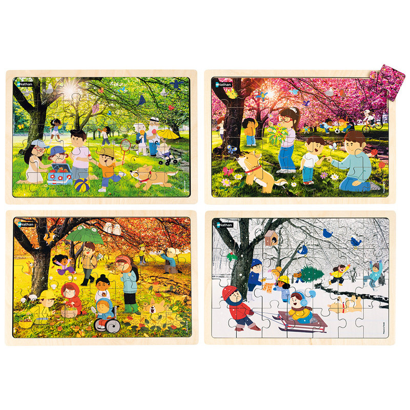 3133099143345 - LOT 4 PUZZLES LES 4 SAISONS