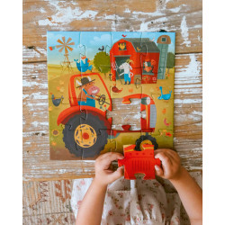 3070900072756 - 1 PUZZLE LE TRACTEUR 16 PIECES