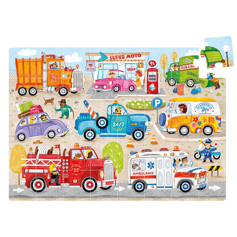 - 1 PUZZLE LES VEHICULES